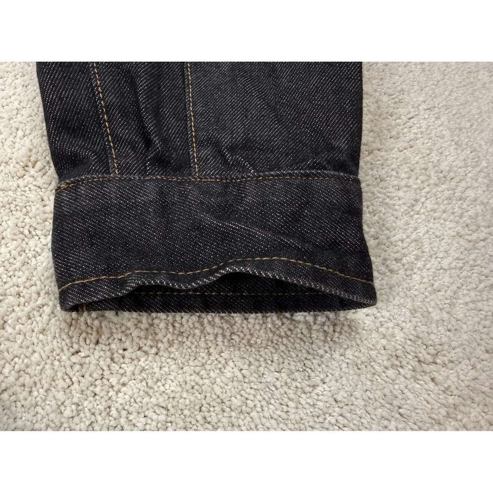 NWOT BANANA REPUBLIC Men's Size XL Black Wash Jean Trucker Jacket #1477